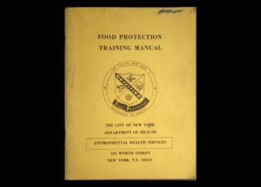 عنوان کتاب:FOOD PROTECTION TAINING MANUAL THE CITY OF NEW YORK