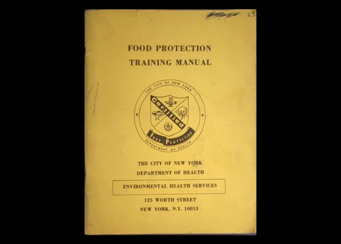 عنوان کتاب:FOOD PROTECTION TAINING MANUAL THE CITY OF NEW YORK